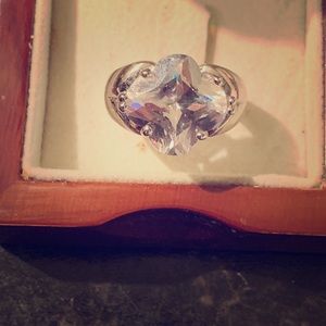 925 Sterling Silver Ring CZ Star